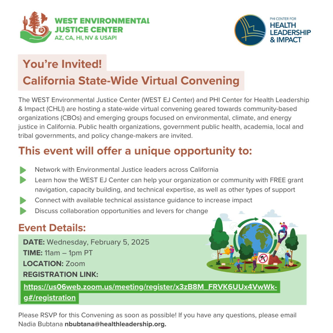 Virtual CA State-Wide Convening Flyer